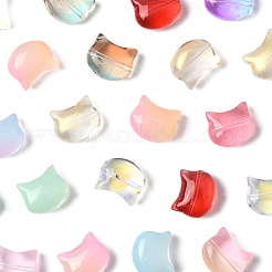 110 Stück 11 Farben transparente Sprühfarbe Glasperlen&nbsp;GLAA-FS0002-15