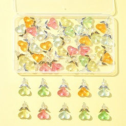 40 Stück 10 Farben Acrylglas Anhänger&nbsp;PALLOY-FS00018