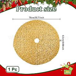 Weihnachtsbaumrock aus Polyester mit Pailletten&nbsp;DIY-WH0622-400B