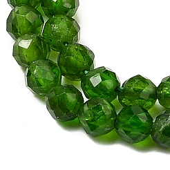 Hebras de cuentas diópsidas verdes naturales&nbsp;G-NH0046-A01-02