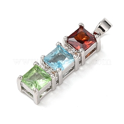 Ottone micro spianare pendenti zirconi&nbsp;KK-A295-07P