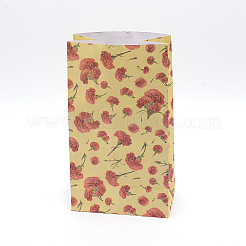 Bolsas de papel con estampado floral&nbsp;CARB-WH0009-11D