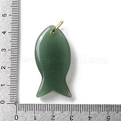 Pendentifs en aventurine vert naturel&nbsp;G-Z102-02G-04