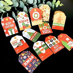 Étiquettes en papier thème noël&nbsp;CDIS-H003-05