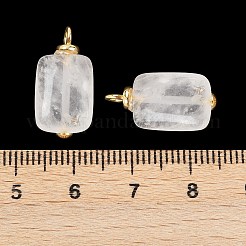 Rechteckige Anhänger aus natürlichem Quarzkristall&nbsp;KK-B157-34G