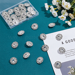 30 Stück Legierungs-Strass-Ösenknöpfe&nbsp;BUTT-HY0001-28