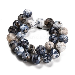Fuoco naturale agata crepitio fili di perline&nbsp;G-L595-A02-01A