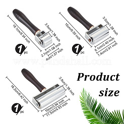 3 stücke 3 stil holz mit eisen leder kleber kanten laminieren roller&nbsp;TOOL-OC0001-78