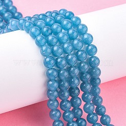 Chapelets de perles de jade blanche naturelle&nbsp;X-G-G051-R1-6mm