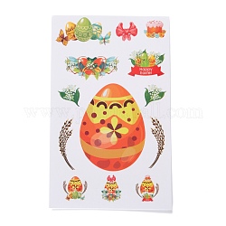Étiquettes-cadeaux en papier sur le thème de Pâques autocollants autocollants, pour l'emballage cadeau et la décoration de fête, motif de thème de Pâques, 18x11x0.02 cm