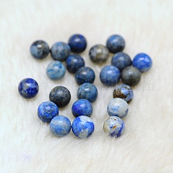 Natural Lapis Lazuli Round Ball Beads, Gemstone Sphere, No Hole/Undrilled, 8mm