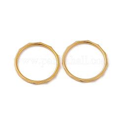 イオンプレーティング(ip) ステンレス製指輪304個  ゴールドカラー  usサイズ6（16.5mm）