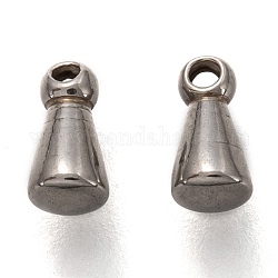 304 Stainless Steel Chain Extender Drop, Teardrop, Stainless Steel Color, 6x3x3mm, Hole: 0.8mm