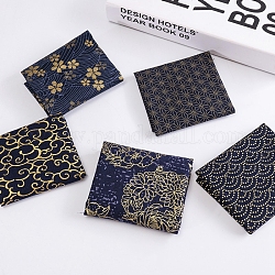 Tissu en coton imprimé, pour patchwork, couture de tissu au patchwork, matelassage, avec motif de style zéphyr japonais, Motif floral, 25x20 cm, 5 pièces / kit