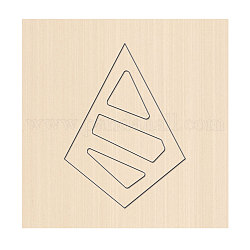 Holzstanzen stirbt, Mit stahl, für DIY Scrapbooking / Fotoalbum, Dekorative Prägepapierkarte aus Papier, Geometrisches Muster, 80x80x24 mm