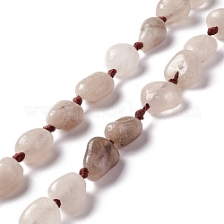 Naturale perle di quarzo fumé fili, pepite, 16~36.8x13~28.5x8~21mm, Foro: 2~3.8 mm, circa 13pcs/filo, 16.26~17.52'' (41.3~44.5 cm)