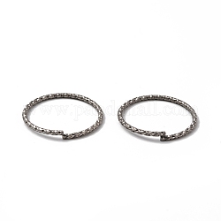304 anillo giratorio de anillos de salto abiertos de acero inoxidable, color acero inoxidable, 19.8x1.1mm, diámetro interior: 17.5 mm, aproximamente 100 unidades / bolsa