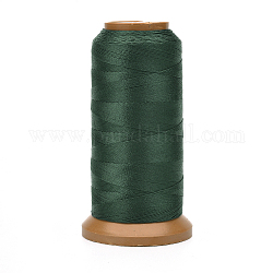 Полиэфирные нити, для изготовления ювелирных изделий, темно-зеленый, 0.5 мм, около 601.48 ярда (550 м) / рулон