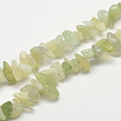 Astillar nuevas hebras cuentas de jade naturales, 2~8x2~15mm, agujero: 1 mm, alrededor de 31.5 pulgada