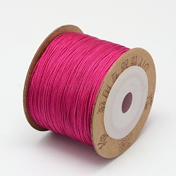 Hilos de nylon, rojo violeta medio, 0.8mm, alrededor de 109.36 yarda (100 m) / rollo