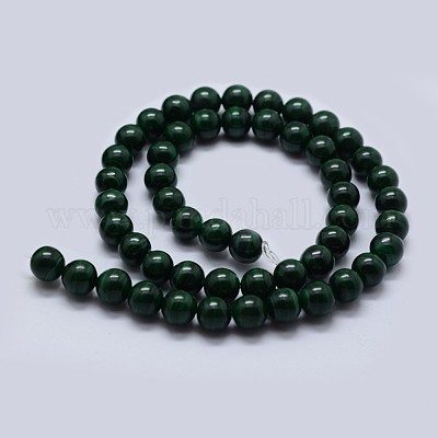 Chapelets de perles en malachite naturelle&nbsp;G-F571-27A2-4mm-1