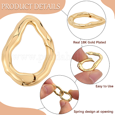 6 fermaglio a molla in ottone&nbsp;FIND-SC0020-67D-1
