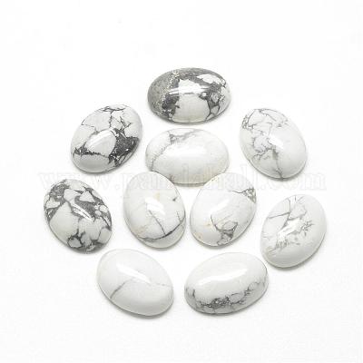 Cabochon Howlite naturale&nbsp;G-R415-14x10-29-1