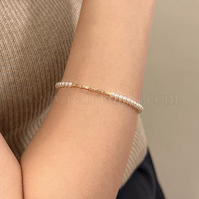 S925 Silber einzigartiges Design Perlenarmband schlichter Modeschmuck&nbsp;TB6450-1-1