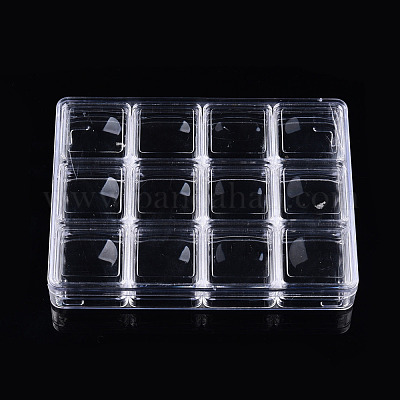 Wholesale Rectangle Polystyrene Plastic Bead Storage Containers 