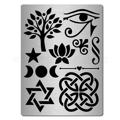 Metal Celtic Triquetra Knot Stencil Templates Reusable Stencils for Painting on Wood Wall Canvas, Other