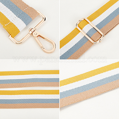 Shop SUPERFINDINGS 1pc 5cm Wide Shoulder Straps 72-128cm Adjustable Canvas  Bag Handles Brown-Tan Stripes Cotton Fabric Bag Strap Replacement Bag Belt  for Cross-Body Canvas Bag Handbag for Jewelry Making - PandaHall Selected