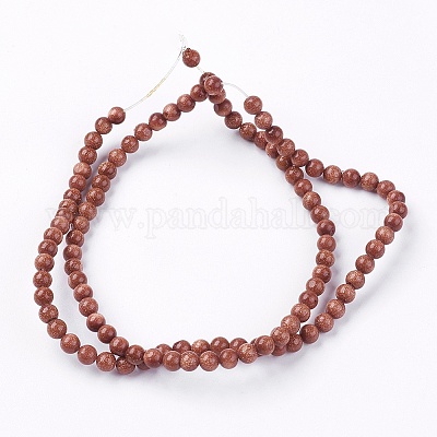 Goldstone Perle Stränge&nbsp;X-G-R193-04-4mm-1