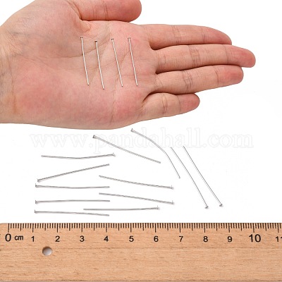 Anlaufgeschützte Schmuckwerkzeuge und -ausrüstung dekorative Flachkopfnadeln aus Edelstahl&nbsp;X-STAS-E023-0.6x30mm-1