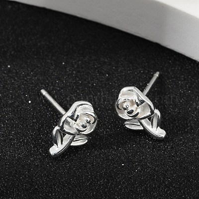 925 Orecchini in argento&nbsp;EJEW-V019-03S-1
