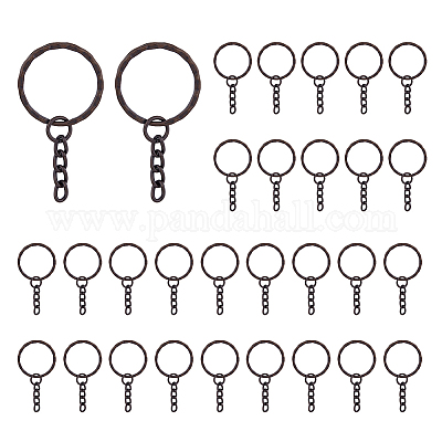 100PCS Split Rings Small Key Rings Bulk Keychain Rings for Keys Organization