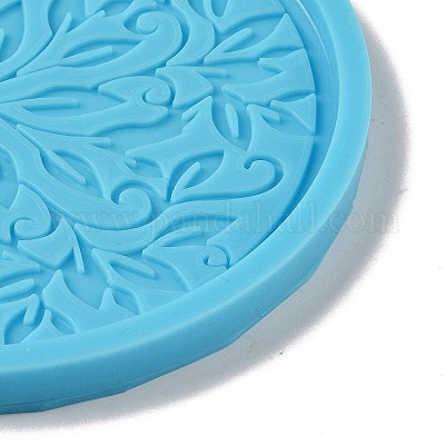 Wholesale DIY Food Grade Silicone Irregular Round Coaster Molds 