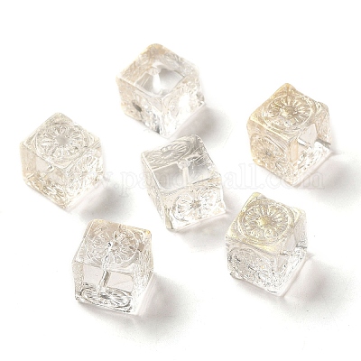Perle di vetro trasparente&nbsp;GLAA-A012-04K-1