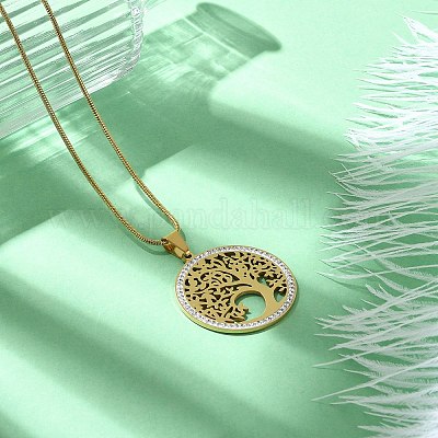 Collana Con Ciondolo Albero Della Va In Acciaio Inossidabile Per Donna Uomo Collane A Catena Color Argento Collare Di Gioielli Arbol De La Vida