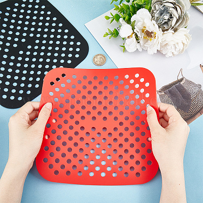 Shop GORGECRAFT 2 Colors Silicone Air Fryer Liners Square Reusable Baking  Mat Set Non-Stick Rubber Mat Basket Pad for Parchment Paper Replacement Air  Fryer Baking Steaming Cooking for Jewelry Making - PandaHall