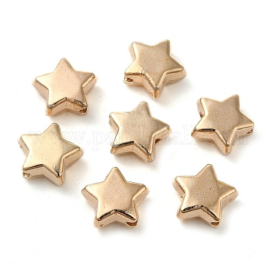 4mm Bright Gold Plastic CCB Beads for Saree Tassels, Jewelry Making, and Embroidery (50g Pack) main image 1