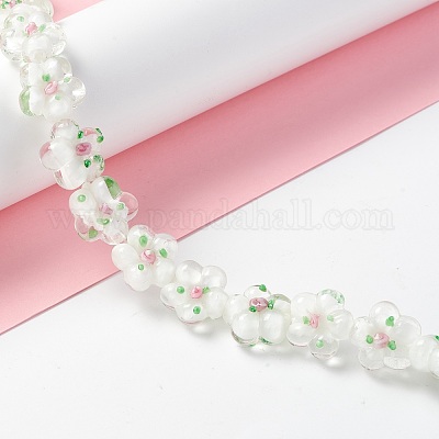 Hilos de abalorios de murano hechos a mano&nbsp;LAMP-D015-08K-1