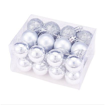 Weihnachtsball Plastikverzierungen AJEW-CJ0001-06C-1