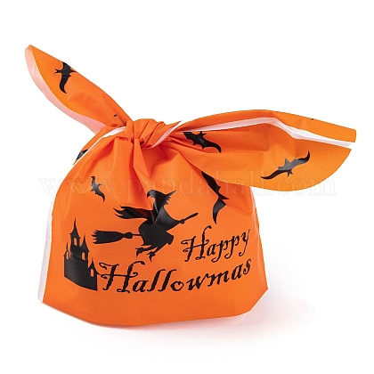 100 Sacchetti Per Caramelle Di Halloween Con Orecchie Da Coniglio – 6 Motivi Paurosi - 4