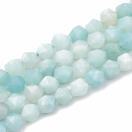 Chapelets de perles en amazonite naturelle G-S332-8mm-009-1