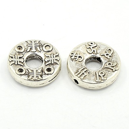 Perle di ottone buddha KK-N0011-30mm-AS-1