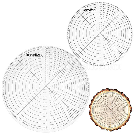 Прозрачный акриловый круглый центр искателя компаса DIY-WH0488-63B-1