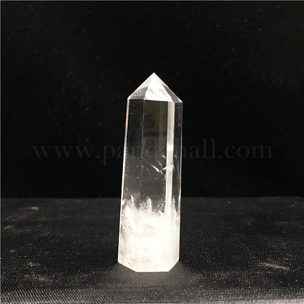 Décoration d'affichage à la maison en cristal de quartz naturel de tour de point PW23030646627-1