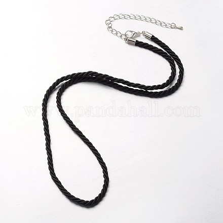 Nylon Cord Necklace Making MAK-J004-17C-1
