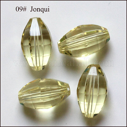 Abalorios de cristal austriaco de imitación SWAR-F056-11x8mm-09-1