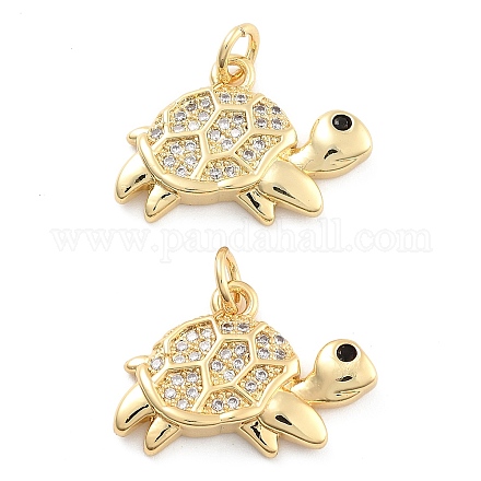 Подвески из латуни с прозрачным фианитом KK-U009-12H-G-1